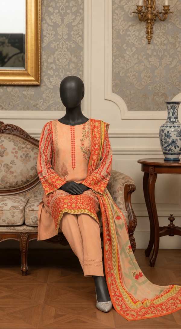 Printed Pashmina Shirt Shalwar Dupatta